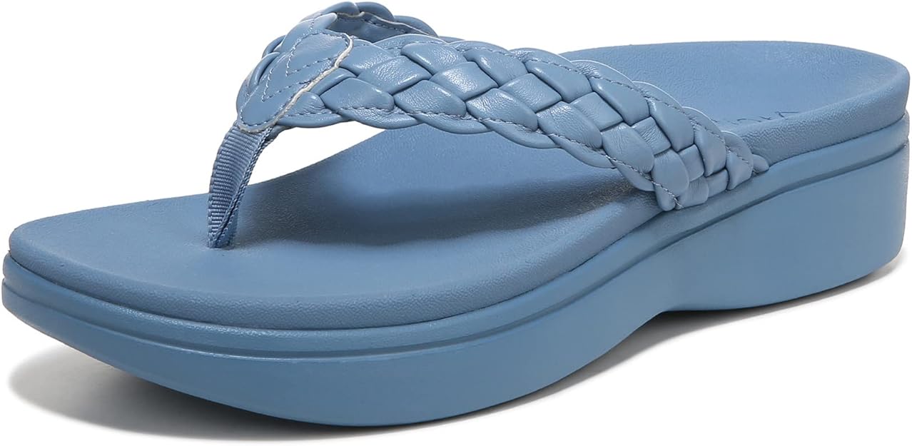 vionic 女式 sunrise kenji 鞋头防水台凉鞋 - 支撑人字拖坡跟凉鞋